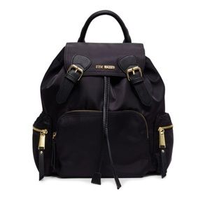 Steve Madden black nylon backpack